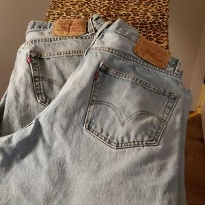 Mens extremely worn Levis.